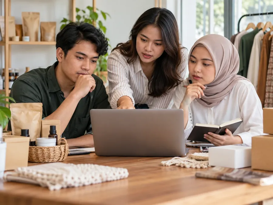 Foto ilustrasi skenario: Omzet marketplace naik, tetapi margin terus tergerus.